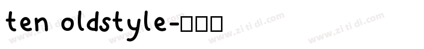 ten oldstyle字体转换